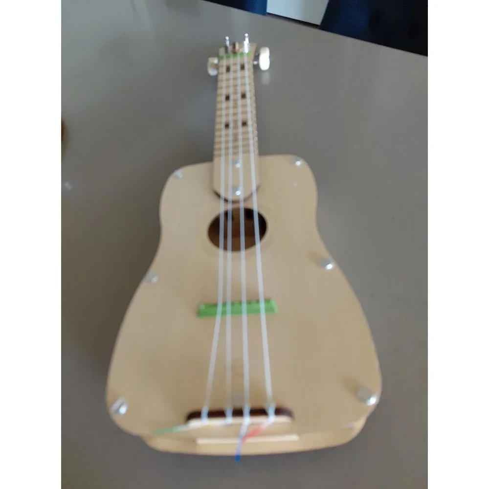 Eureka Build Your Own Ukulele Wooden Kiwi Co. Building Set Musical Instrument‎